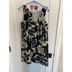 Ann Taylor Loft Lightweight Floral Print Ruffle Collar Dress